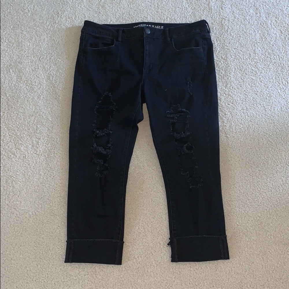 American Eagle Ripped Jegging Crop